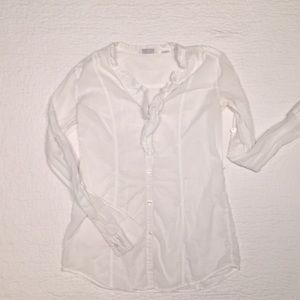 New York & Company - Ruffled Button Up Blouse